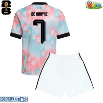 Belgia Kevin De Bruyne #7 Bortedraktsett Barn VM 2026 Kortermet (+ Korte bukser)